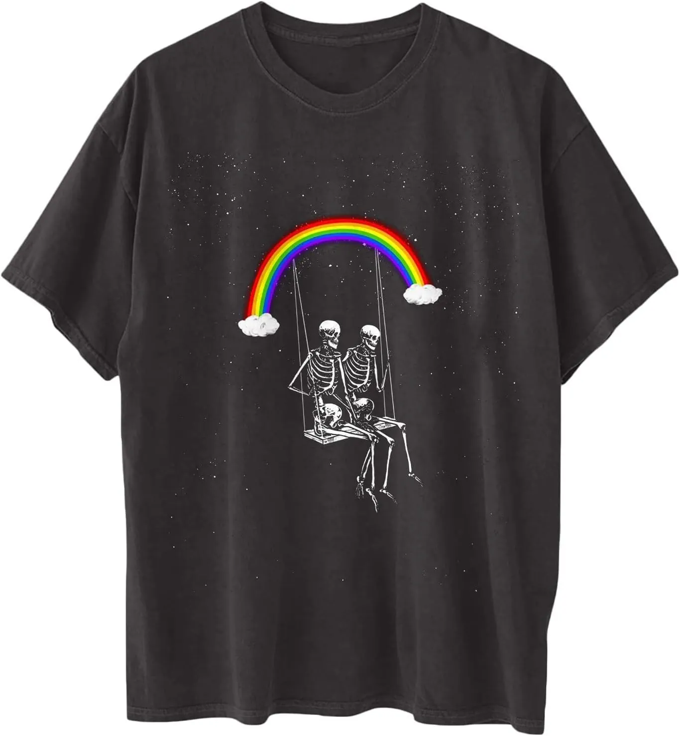 Vintage Shirts for Women Cute Graphic Tee Spring Short Sleeve Tops Oversized Tshirts Teen Aesthetic Clothing