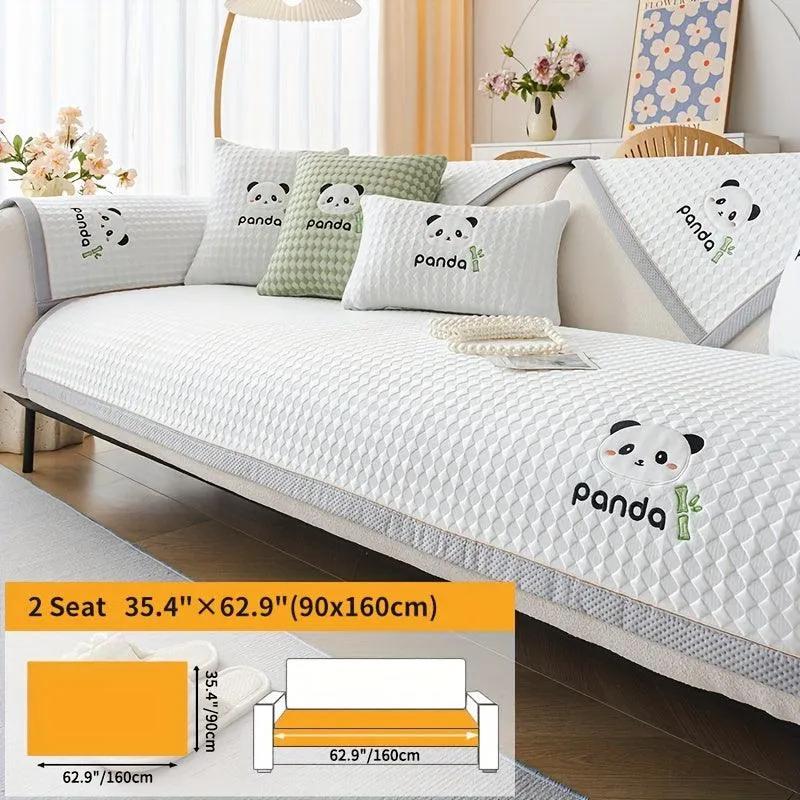Waterproof Couch Cover, Non-Slip Panda Pattern Sofa Cover