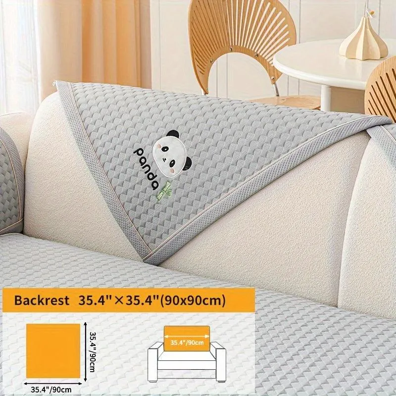Waterproof Couch Cover, Non-Slip Panda Pattern Sofa Cover