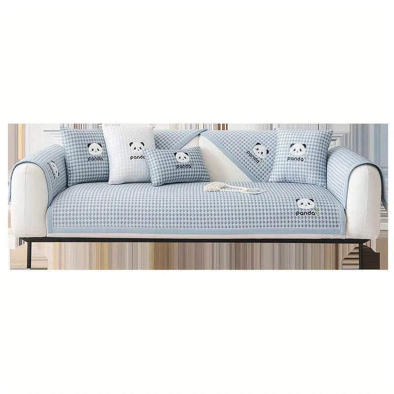 Waterproof Couch Cover, Non-Slip Panda Pattern Sofa Cover