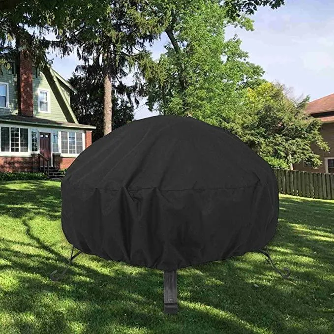 Woosir Outdoor Fire Pits Cover Round