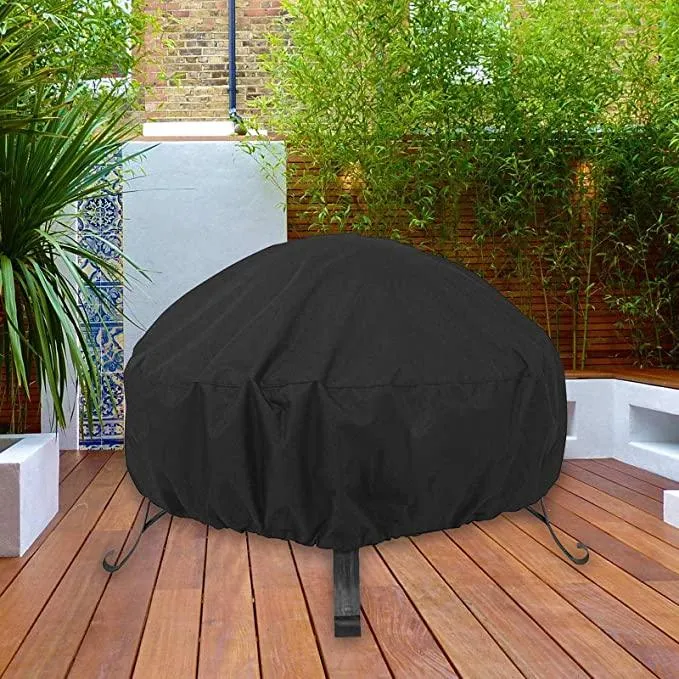 Woosir Outdoor Fire Pits Cover Round